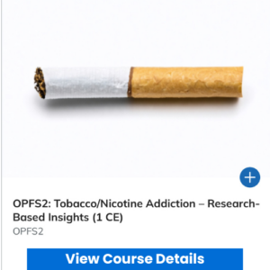 Tobacco Nicotine Addiction