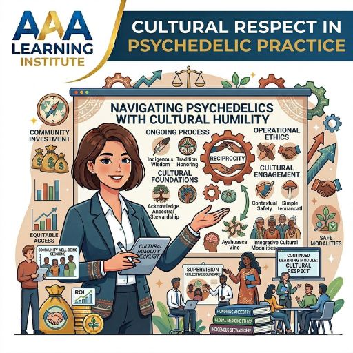 facilitator learning about cultural respect in psychedelic practice traditions