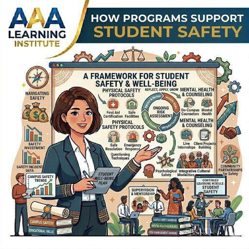 training group discussing student safety in facilitator training program