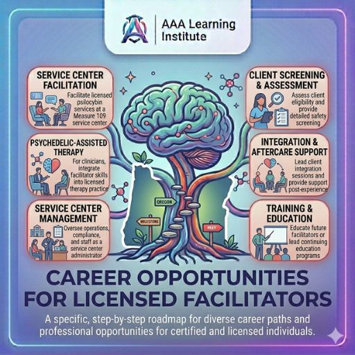 professional discussing career options after completing facilitator training