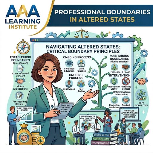 facilitator maintaining professional boundaries in altered states setting