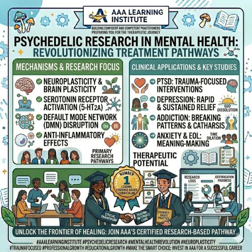 Scientific brain imaging study related to psychedelic research in mental health
