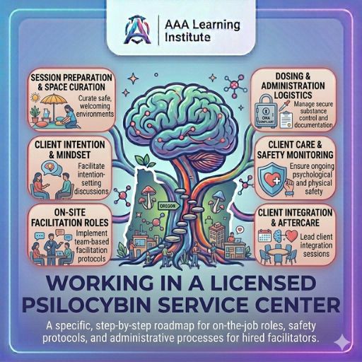 calm therapeutic room prepared for working in a psilocybin service center