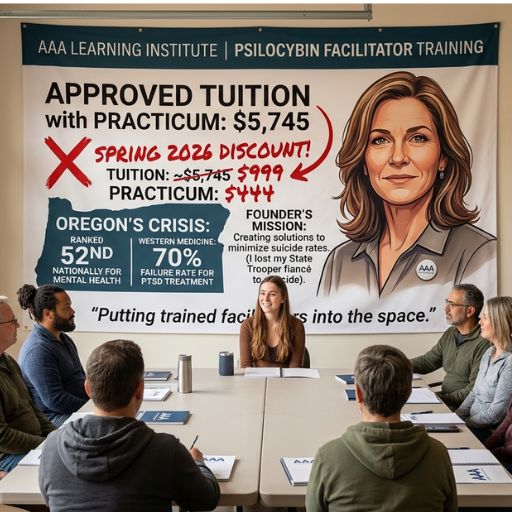 Online vs in person facilitator training hybrid learning model for psilocybin education